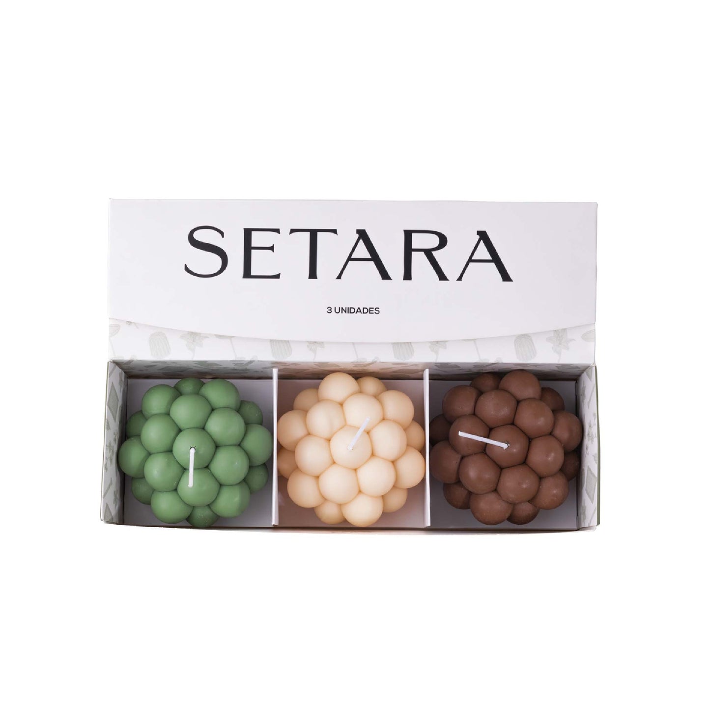 Setara Trio B (Mocachino, Green, Beige)